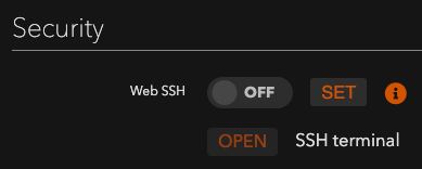 web ssh 꺼짐 상태